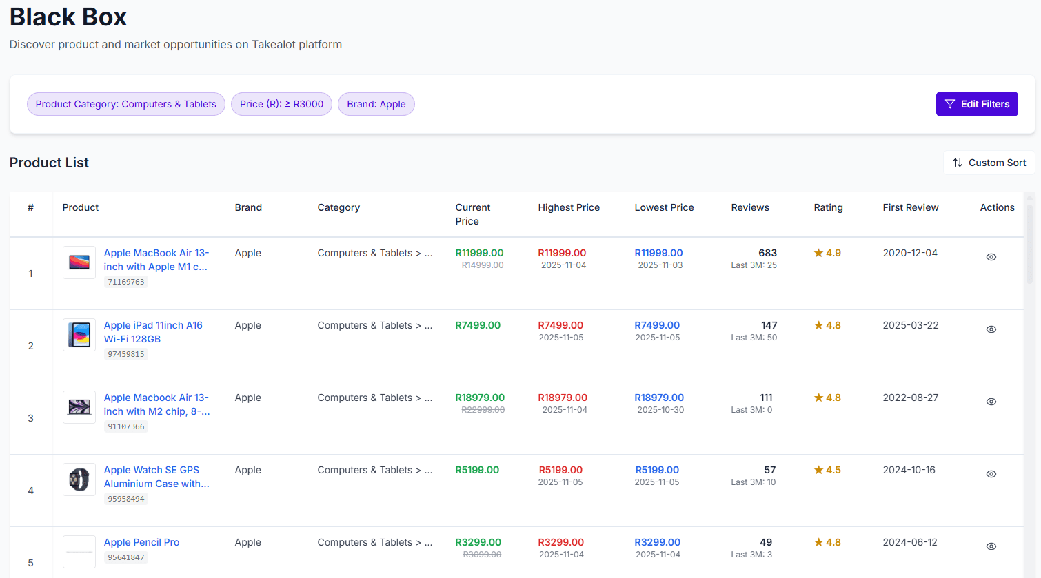 Smart Selection Interface